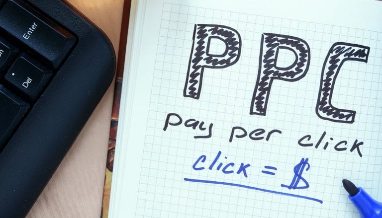 PPC pay per click. click = $