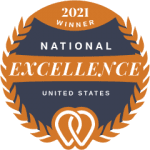 2021 national excellence award winner badge for Front Porch Solutions