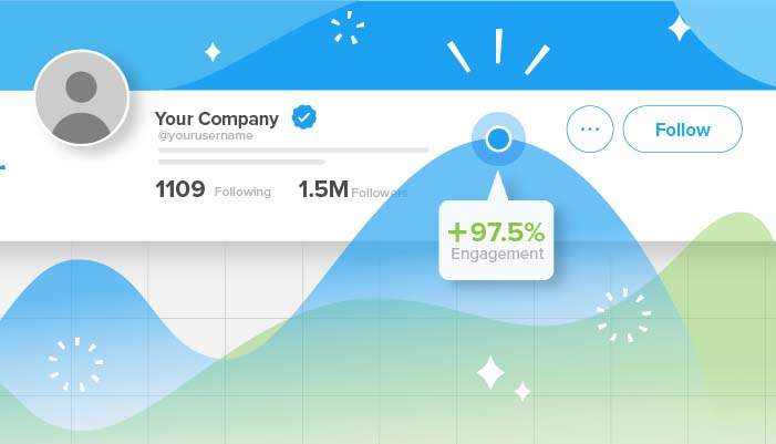 company deck on twitter with metrics