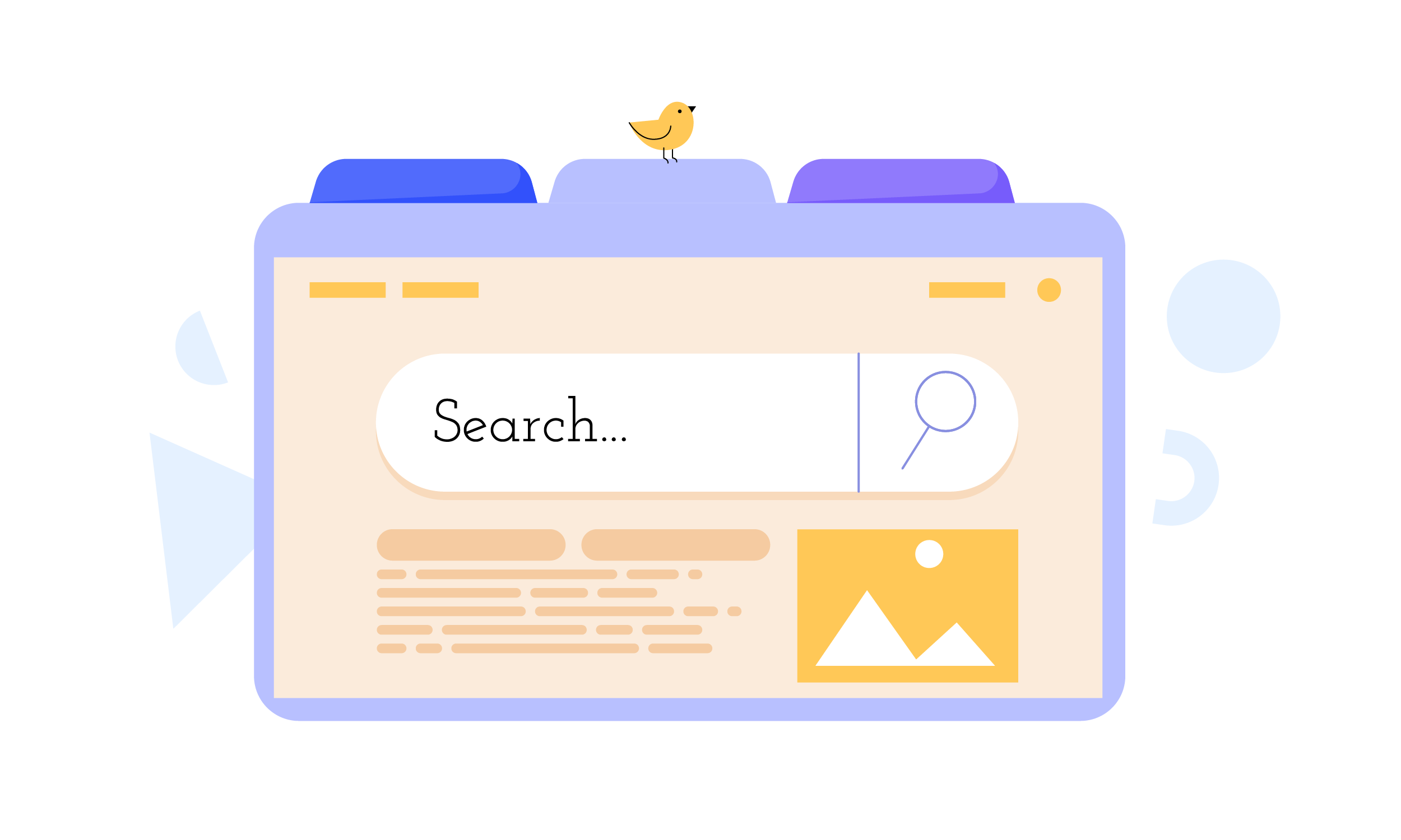 illustration of search results