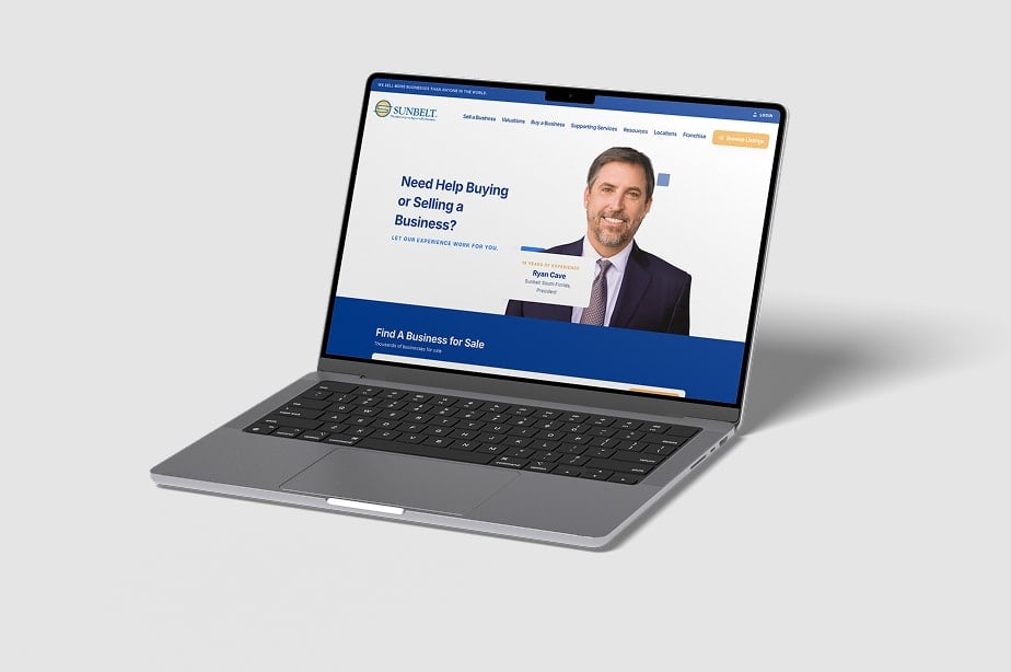 sunbelt website mockup